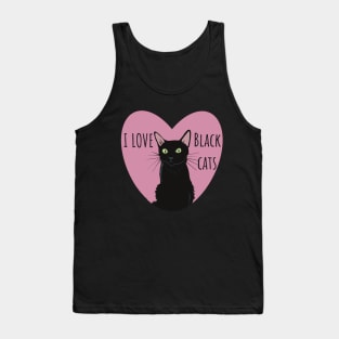 I love black cats Tank Top